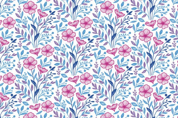 Download Hand Drawn Floral Textile Design - Textile design Collection