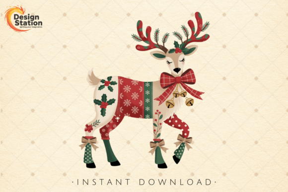 Download Elegant Winter Christmas Reindeer PNG - Premium Resources