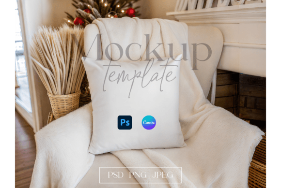 Download White Pillow on Cozy Chair - Premium Bundle